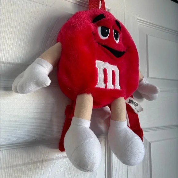 M&M'S Red Character 2001 Plush Backpack 🎒 - Picture 3 of 12